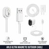 Wasserstein Charging Cable, 16ft, with Adapter, Weatherproof, for Arlo Ultra/Ultra 2/Pro 3/Pro 4, White, 2PK ArloUltraOutCaQC16ftWht2pUSN